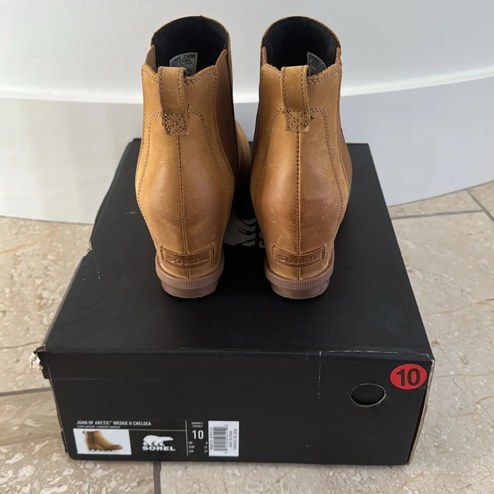 Sorel Joan of Arctic™ Wedge II Chelsea Boot Camel Brown - Picture 6 of 16